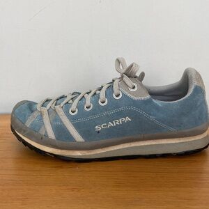 SCARPA “Margarita” blue-grey suede Comfort walking shoes Women’s Sz 41/US 9.5